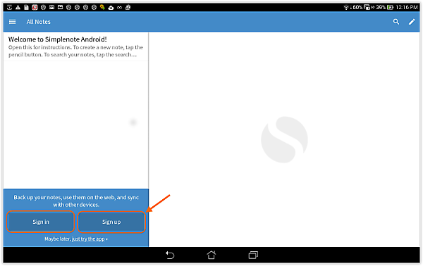 SimpleNote_App_WelcomeScreen