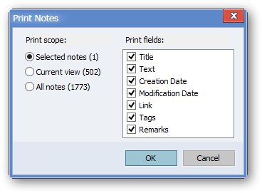 Printing Options